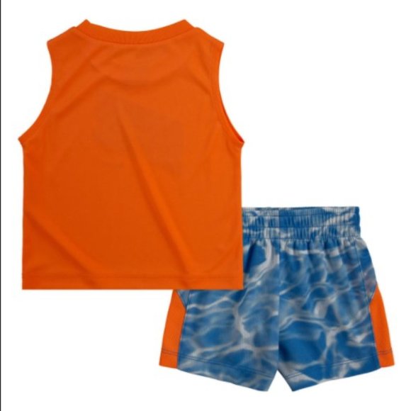 Nike 2 piece Baby Boy Dri-Fit Muscle Tank & Short Set MSRP $36 - Picture 2 of 6